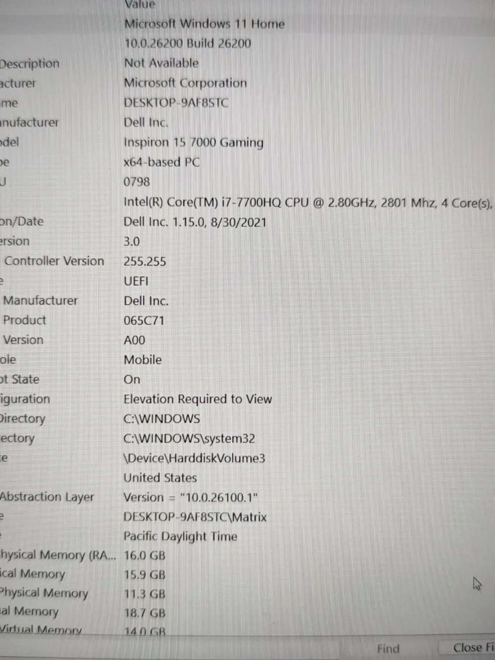 Dell Inspiron 15 7000 Gaming Laptop - Windows 11 & Updated - Ready to Play
